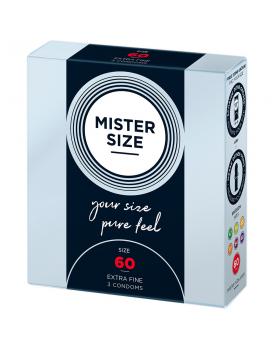 Mister Size 60mm Your Size Pure Feel Condoms 3 Pack